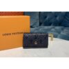 Louis Vuitton Replica M63708 LV Replica 6-Key Holder Navy Blue Monogram Empreinte leather