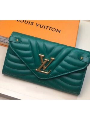 Louis Vuitton Replica M63729 LV Replica New Wave Long Wallet Green