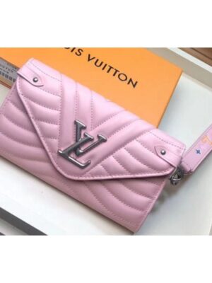 Louis Vuitton Replica M63729 LV Replica New Wave Long Wallet Pink