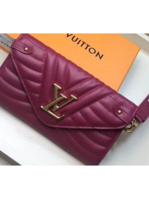 Louis Vuitton Replica M63729 LV Replica New Wave Long Wallet Wine