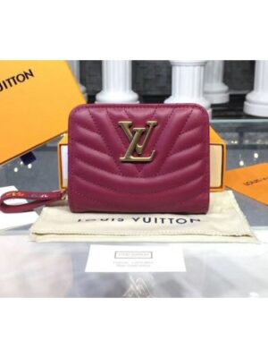 Louis Vuitton Replica M63789 LV Replica New Wave Zipped Compact Wallet Wine