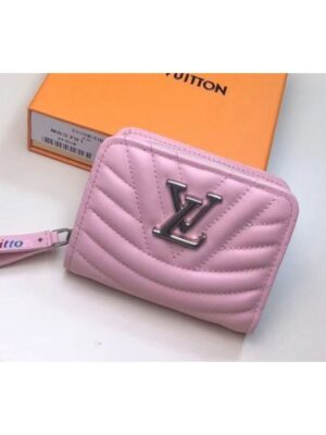 Louis Vuitton Replica M63791 LV Replica New Wave Zipped Compact Wallet Pink