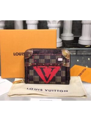 Louis Vuitton Replica M63834 LV Replica Zippy Coin Purse Transformed Damier canvas