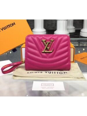 Louis Vuitton Replica M63835 LV Replica New Wave Zipped Compact Wallet Rosy