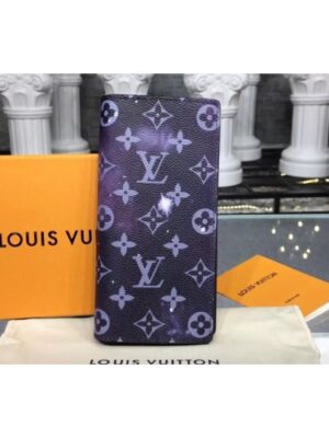 Louis Vuitton Replica M63871 LV Replica Brazza Wallets Monogram Galaxy Canvas