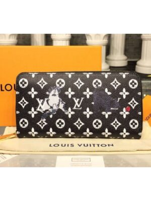 Louis Vuitton Replica M63875 LV Replica Transformed Monogram canvas Zippy Wallet Black