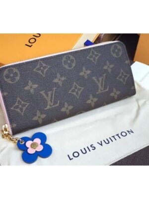 Louis Vuitton Replica M63896 Clemence Wallet Monogram Canvas Rose Ballerine