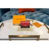 Louis Vuitton Replica M63904 LV Replica Tuileries Compact Wallet Monogram Canvas And Red Calf Leather