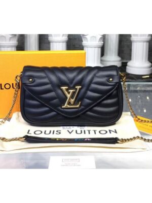 Louis Vuitton Replica M63929 New Wave Chain Pochette Bags Black