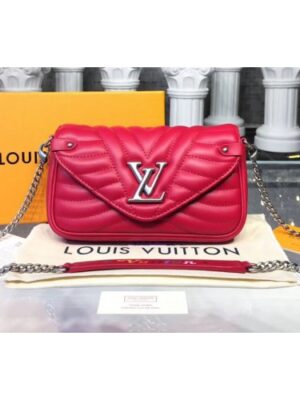 Louis Vuitton Replica M63956 New Wave Chain Pochette Bags Red