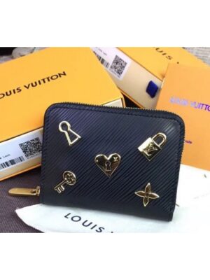 Louis Vuitton Replica M63993 Zippy Coin Purse Epi Leather Black