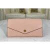 Louis Vuitton Replica M64082 LV Replica Sarah wallet Rose Poudré Pink Monogram Empreinte leather