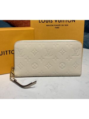 Louis Vuitton Replica M64089 LV Replica Zippy wallet Creme off-white Monogram Empreinte Leather