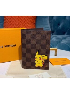 Louis Vuitton Replica M64411 LV Replica Passport Cover Wallet Damier Ebene Canvas