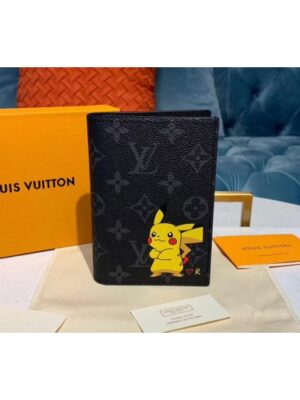 Louis Vuitton Replica M64411 LV Replica Passport Cover Wallet Monogram Eclipse Canvas