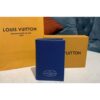 Louis Vuitton Replica M64411 LV Replica Passport cover Wallet Blue Taiga leather