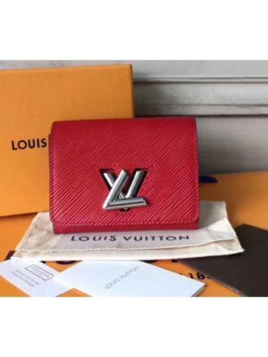 Louis Vuitton Replica M64413 Twist Compact Epi Leather Wallets Red