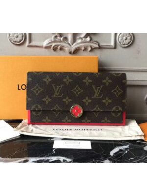 Louis Vuitton Replica M64585 Flore Monogram Canvas Wallet Red