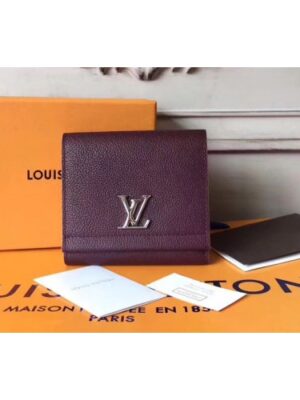 Louis Vuitton Replica M64837 Lockme II Compact Wallets taurillon Leather