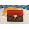 Louis Vuitton Replica M67478 LV Replica Pallas Compact Wallet Monogram Canvas And Red Calf Leather