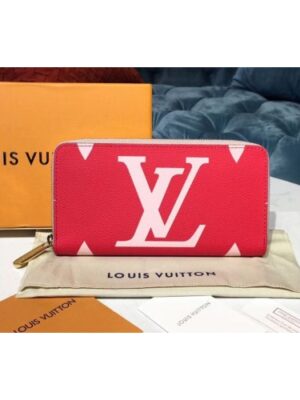 Louis Vuitton Replica M67550 LV Replica Zippy Wallet Monogram coated canvas Red