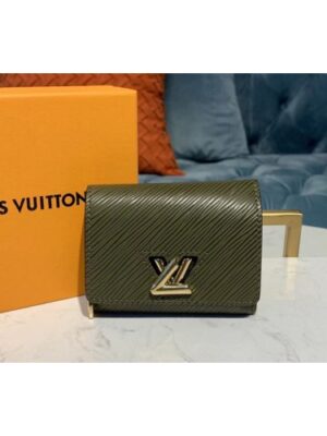 Louis Vuitton Replica M67580 LV Replica Twist XS Wallet Green Epi leather