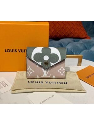 Louis Vuitton Replica M67640 LV Replica Zoe Wallet White/Khaki Monogram Canvas