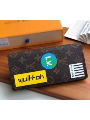 Louis Vuitton Replica M67823 LV Replica Brazza Wallet Monogram canvas