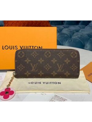 Louis Vuitton Replica M68314 LV Replica Clemence Wallets Monogram Canvas Pink