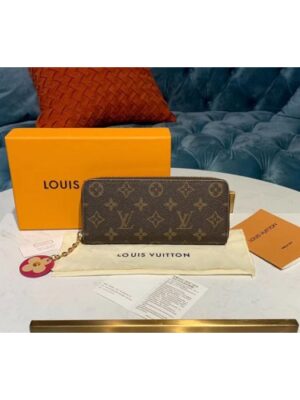 Louis Vuitton Replica M68314 LV Replica Clemence Wallets Monogram Canvas Red