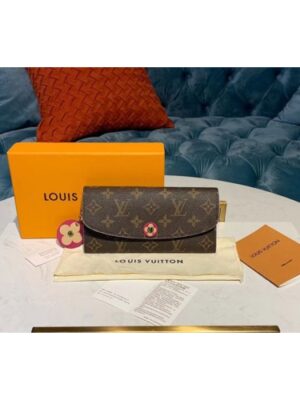 Louis Vuitton Replica M68331 LV Replica Emilie Wallets Monogram Canvas Red