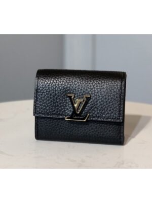 Louis Vuitton Replica M68587 LV Replica Capucines XS wallet Black Taurillon leather