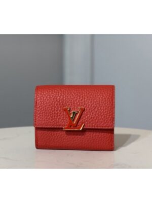 Louis Vuitton Replica M68587 LV Replica Capucines XS wallet Red Taurillon leather