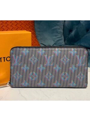 Louis Vuitton Replica M68621 LV Replica Zippy Wallet Monogram LV Replica Pop Blue