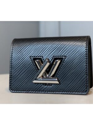 Louis Vuitton Replica M68682 LV Replica Twist Multicartes Wallet in Black Epi leather