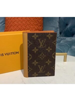 Louis Vuitton Replica M68906 LV Replica passport cover Wallet Monogram canvas With leather lining