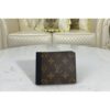 Louis Vuitton Replica M69408 LV Replica Multiple wallet in Monogram Macassar coated canvas and cowhide leather