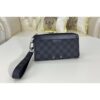 Louis Vuitton Replica M69409 LV Replica Zippy Dragonne wallet in Damier Graphite Canvas