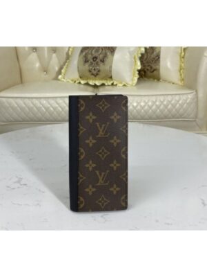 Louis Vuitton Replica M69410 LV Replica Brazza wallet in Monogram Macassar coated canvas and cowhide leather