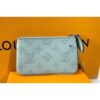 Louis Vuitton Replica M69532 LV Replica Key Pouch In Blue Mahina leather