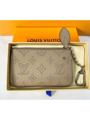 Louis Vuitton Replica M69532 LV Replica Key Pouch In Gray Mahina leather