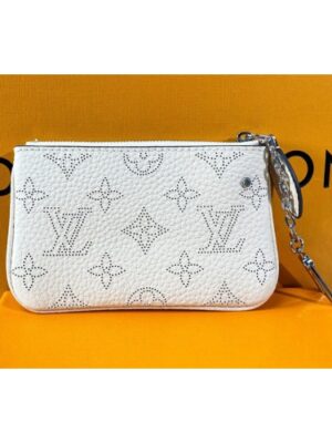 Louis Vuitton Replica M69532 LV Replica Key Pouch In White Mahina leather