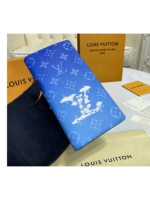 Louis Vuitton Replica M69680 LV Replica Brazza wallet in Monogram Clouds coated canvas