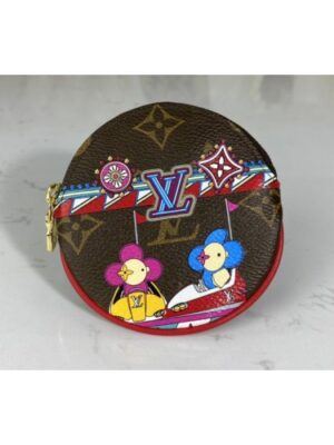 Louis Vuitton Replica M69749 LV Replica Round Coin Purse in Monogram canvas