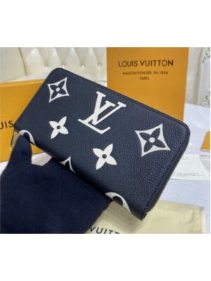 Louis Vuitton Replica M69794 LV Replica Zippy Wallet in Black Monogram Empreinte leather