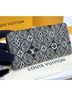 Louis Vuitton Replica M69995 LV Replica Since 1854 Zippy Wallet in Gray Jacquard Since 1854 textile