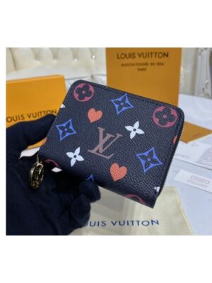 Louis Vuitton Replica M80305 LV Replica Game On Zippy coin purse in Black Transformed Game On canvas