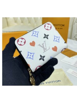 Louis Vuitton Replica M80305 LV Replica Game On Zippy coin purse in White Transformed Game On canvas