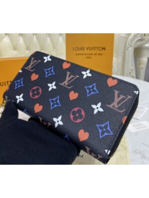 Louis Vuitton Replica M80323 LV Replica Game On Zippy wallet in Black Transformed Game On canvas