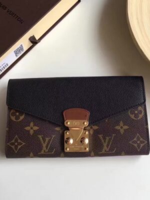 Louis Vuitton Replica MONOGRAM CANVAS Pallas WALLET M58414 Black(1c108-711314)